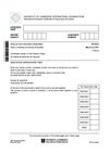 UNIVERSITY OF CAMBRIDGE INTERNATIONAL EXAMINATIONS International General Certificate of Secondary Education ENGLISH