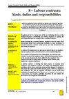 Labour contracts - contrats de travail - contratos laborales