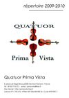 Concerts du Quatuor Prima Vista