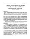 Finance | FSA | Changes to Accounting for Defined Benefit PostRetirement Plans