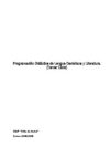 Programación Didáctica de Lengua Castellana y Literatura