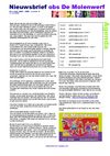 Nieuwsbrief nr. 9 obs de Molenwerf 2008-2009