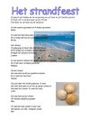 Verjaardagsfeest van de juffen op het strand