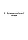 Gants de protection
