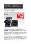 Editor’s pick their compact camera of the year: Samsung HZ15W(WB550)