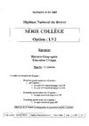 DNB 2009 Asie : Histoire-Géographie