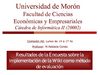 Resultado de encuesta de una comisión piloto que usó Wiki