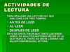 ACTIVIDADES DE LECTURA