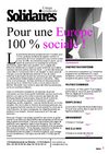 POUR UNE EUROPE 100% SOCIALE