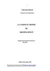 La vision du monde de Krishnamurti