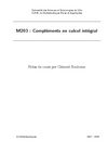 M203 : Compléments en calcul intégral