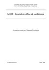 M302 : Géométrie affine et euclidienne
