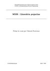 M309 : Géométrie projective