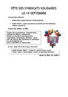 FETE SOLIDAIRES