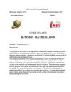COURSE SYLLABUS BIZMATH