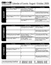 NCHRA Calender of Events -- August through October 2009