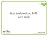 How to download MP3 with baidu