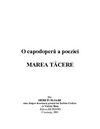 O capodoperă a poeziei MAREA TĂCERE