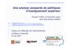 Une analyse comparée de politiques d’enseignement supérieur