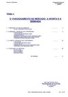 TEMA 3: O FUNCIONAMENTO DO MERCADO: A OFERTA E A DEMANDA