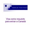 visa como requisito para entrar a Canadá