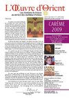 L'oeuvre d'orient Lettre d’information n° 71, MARS 2009