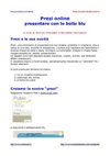 Prezi online, presentare con le bolle blu