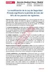 NO A LA REFORMA DE LA LEY DE SEGURIDAD PRIVADA