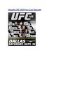 Watch UFC 103 Free Live Stream