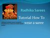 how to wear a saree