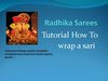 how to wrap a sari