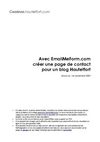 Créer une page de contact avec EmailMeForm pour un blog Hautetfort