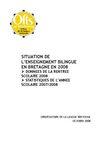 Etat des lieux de l'enseignement bilingue 2008-2009