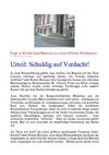 Landgericht Aachen: Frage an Richter Arno Bormann aus einem früheren Strafprozeß - "Schuldig auf Verdacht!"...