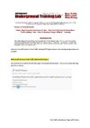 Underground Training Lab Version 2.0 Review