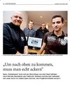 "Um nach oben zu kommen, muss man echt ackern"