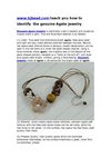 how to identify the genuine Agate jewelry