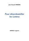 Jean-Claude PINSON_Pour desembastiller les Lettres