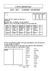 l'ordre alphabétique