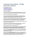 Turbulence Training Review - The Best Ways to Burn Belly Fat
