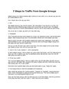 7StepstoTrafficFromGoogleGroups