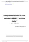 Suis-je islamophobe, ou réac, ou encore d’extrême droite ?