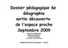 Mon espace proche : sortie sixième
