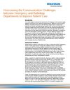 Overcoming communication challenges between Emergency and Radiology Departments 