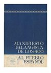 Manifiesto falangista de los 400 al pueblo español