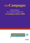 Note de synthèse sur la campagne 2008 de Barack Obama