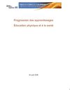 progression des apprentissages en Éducation physique et à la santé