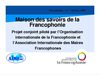Diaporama électronique du Réseau des Maisons des Savoirs de la Francophonie 