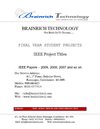 Audio Speech and Video Processing IEEE Project Titles with Abstract, 2009 - 2010
