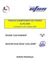 Statistiques Finale du Championnat de France Elite 2009